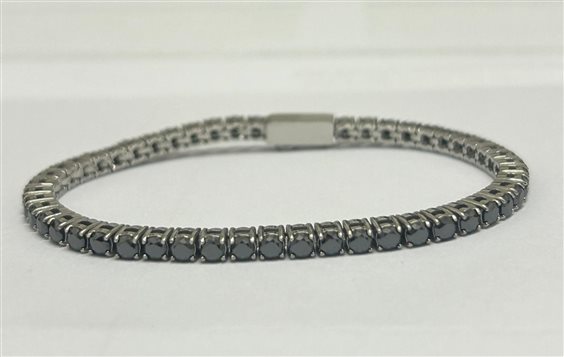 Bracciale John Richmond in Titanio Diamante Lab Grown 4.8 Ct JRTW27WB - JRTW27WB